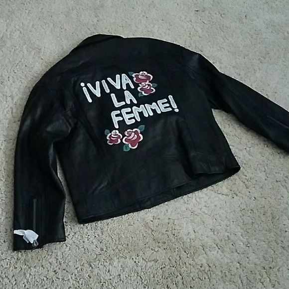 JOIE- Real leather moto jacket - Picture 2 of 5